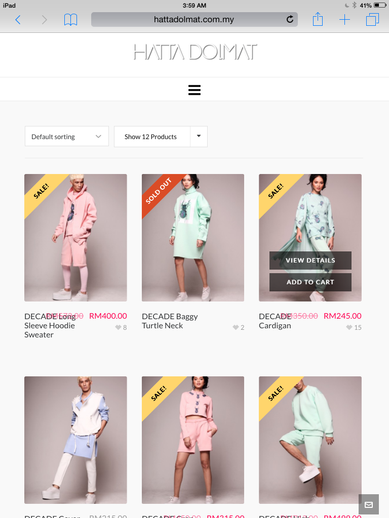 Hatta Dolmat store on iPad